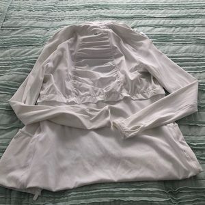 White Lululemon Rain Jacket